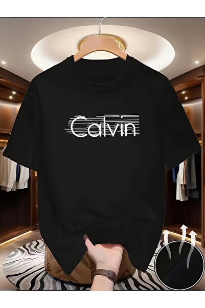 45 BPM Line Letter Print Short Sleeve Men'S Easy Casual Basic T-Shirt