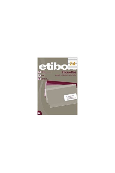 MC Micostore Etichete autocolante Etibox 119751, 24/A4, 70x37mm, permanente, ...