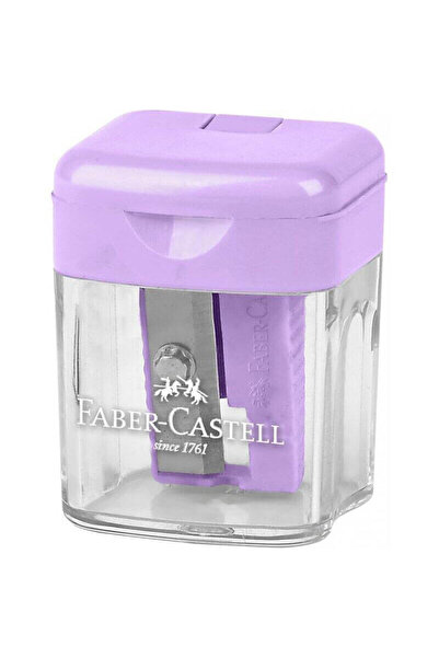Faber Castell Ascuțitoare simplă din plastic cu recipient Pastel Faber-Castell