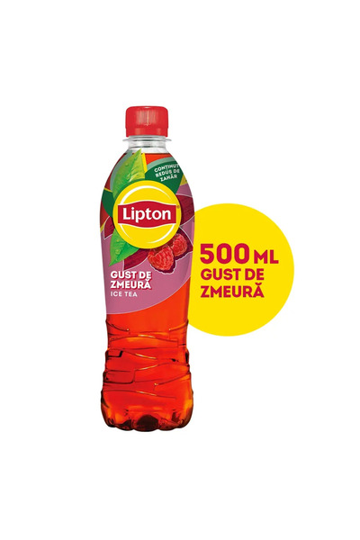 Lipton Bautura racoritoare necarbonatata cu extract de ceai si aroma de zmeur...