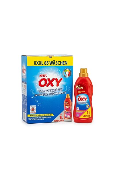MR.OXY Detergent pudră Mr. OXY Strălucire intensă, 5 kg (85 spălări) + Balsam...