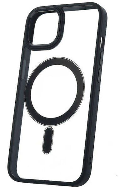 OEM Σατέν Διαφανής Θήκη Mag για iPhone 16 Pro 6.3 " Μαύρο Κωδικός: GSM185820