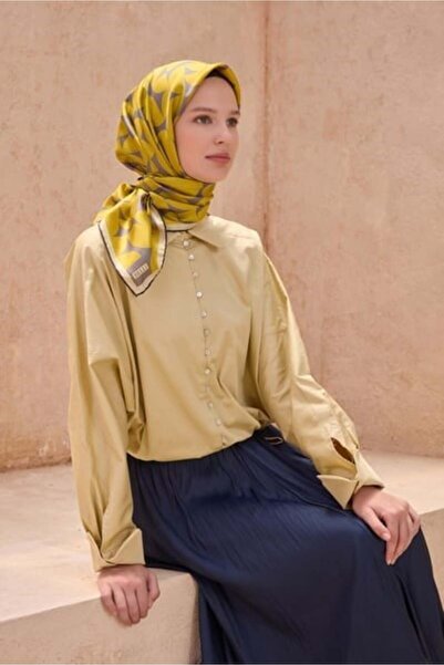 Belli GEOMETRIK DESEN İPEK EŞARP 4117D TWILL