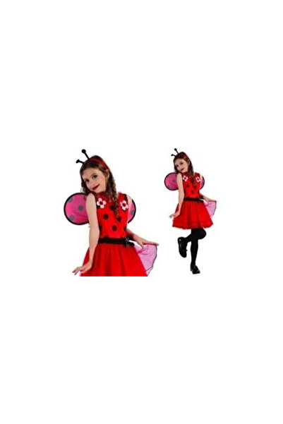 MADEJ , Costum carnaval din textil cu aripi si antene, model Biedronka, Multi...