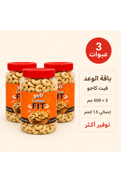 Alwaad Promise Package of Fit Kaju 500 g X 3 Packages |   Total 1.5 kg