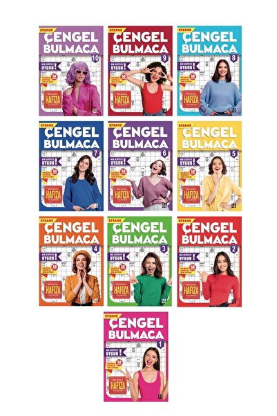 dokuzyayinlari Efsane Çengel Bulmaca 10’lu Set - 1’den 10’a Tam Seri