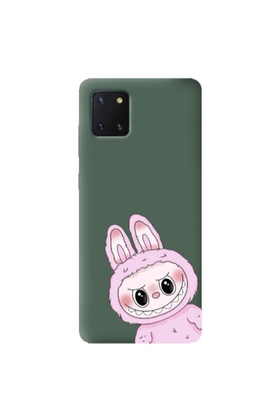 Other Samsung Note 10 Lite Labubu 6 Dark Green Colored Silicone TPU Θήκη