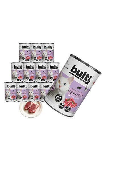 Bulti Hrană umedă pisici, Bulti, 12x400g, Carne de Miel, Pisici Adulte, Susți...