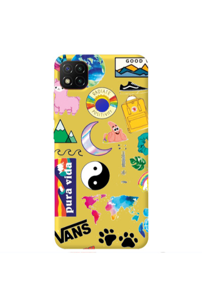 Other Xiaomi Redmi 9c Vans Yellow Colored Silicone TPU Θήκη