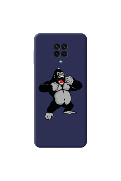 Other Xiaomi Redmi Note 9 Pro Angry Gorilla2 Dark blue Colored Silicone TPU Θήκη