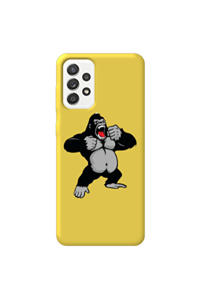 Other Samsung A23 Angry Gorilla2 Yellow Colored Silicone TPU Θήκη