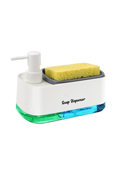 NEXTLY Dozator de săpun lichid și detergent de vase cu suport pentru burete, ...