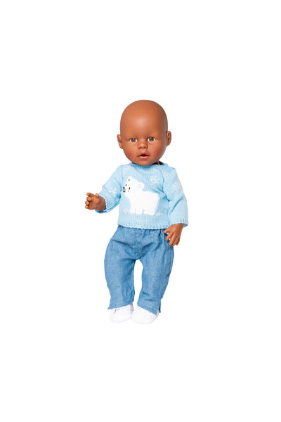 Heless Doll outfit polar bear sweater with jeans 2934