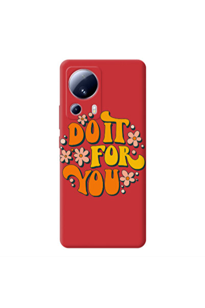 Other Xiaomi Mi 13 Lite Do it For You Red Colored Silicone TPU Θήκη