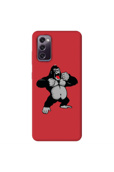 Other Samsung S20 FE Angry Gorilla2 Red Colored Silicone TPU Θήκη
