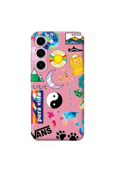 Other Samsung S23 Plus Vans Pink Colored Silicone TPU Θήκη