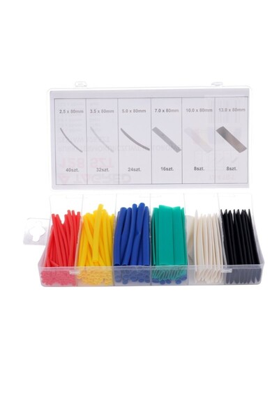 Tagred Professional Set de tuburi termocontractabile, Tagred, 6 culori, 128 b...