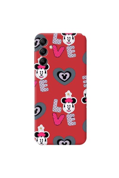 Other Samsung A14 5G Minnie Red Colored Silicone TPU Θήκη
