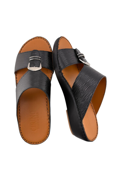Cirino ( W-2000 ) Handmade Arabic Men's Slippers | Outdoor Arabic Sandals For...
