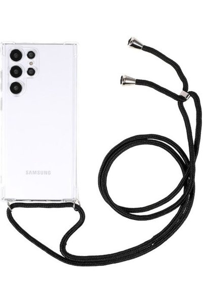OEM Πίσω Θήκη Σιλικόνης με Λουράκι Διαφανής (Galaxy S22 Ultra) Κωδικός: 01SAM...
