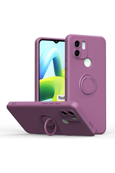 OEM Θήκη Σιλικόνης με Δαχτυλίδι Στήριξης Xiaomi Redmi A1 Μωβ Κωδικός: 01XIA2459