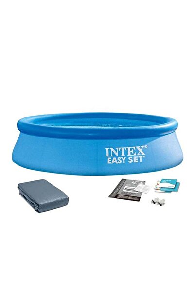 Intex , Easy Set Inflatable Puncture Resistant Circular Above Ground Portable...
