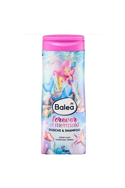 DM Çocuk için 2'si 1 arada Duş Jeli ve Şampuanı - Deniz Kızı, 300 ml