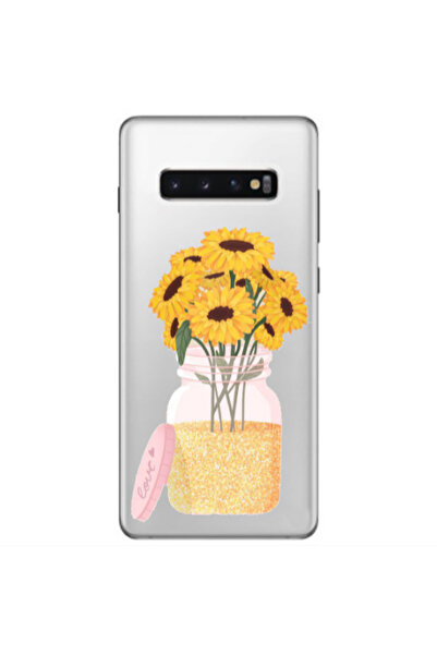 Other Samsung S10 Plus Daisies Transparent Silicone TPU Θήκη