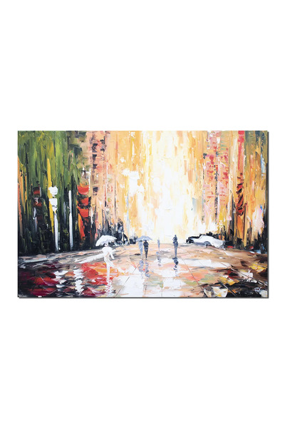 artnova Tablou GIGANT living, birou pictat manual, Transcedental, 150x100cm u...