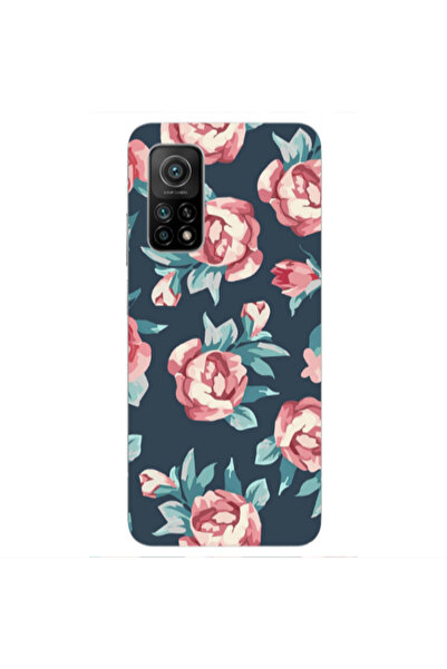 Other Xiaomi Mi 10T Pro Purple roses Transparent Silicone TPU Θήκη