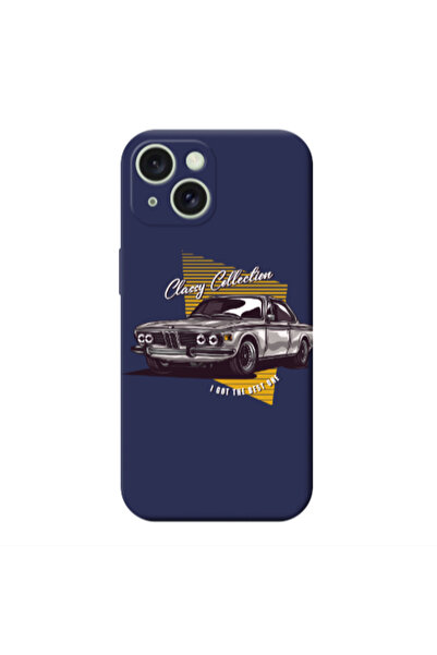 Other Apple iPhone 15 Plus Classy Collection Dark blue Colored Silicone TPU Θήκη