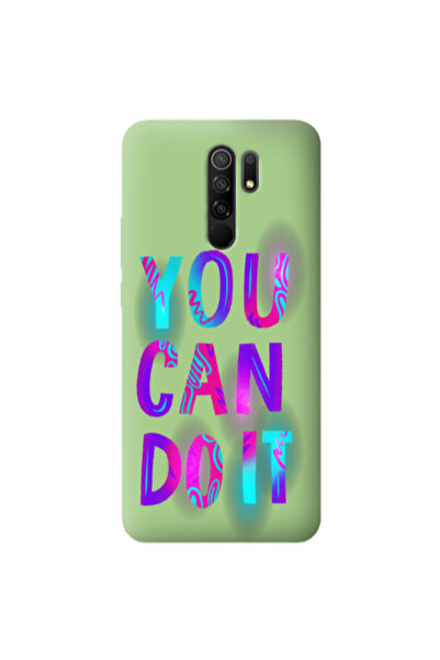 Other Xiaomi Redmi 9 You Can Doit Light Green Colored Silicone TPU Θήκη