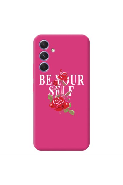 Other Samsung A54 Be Your Self Fuchsia Colored Silicone TPU Θήκη