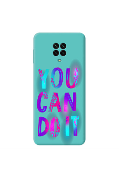 Other Xiaomi Redmi Note 9 Pro You Can Doit Turquoise Colored Silicone TPU Θήκη