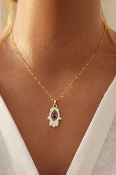 DENİZDENAL Fatma Ana Eli Mine Necklace
