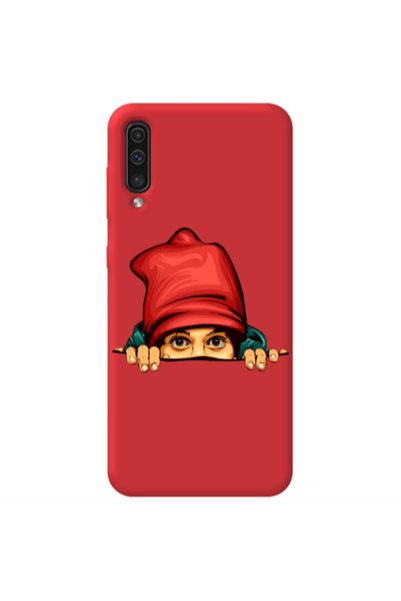 Other Samsung A70 Hidden Girl Red Colored Silicone TPU Θήκη