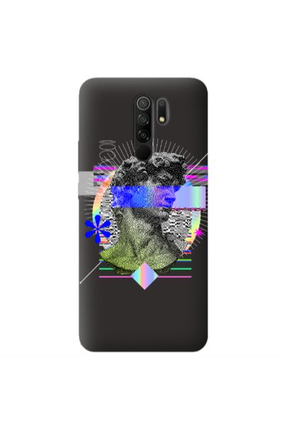 Other Xiaomi Redmi 9 Statue pixels Black Colored Silicone TPU Θήκη