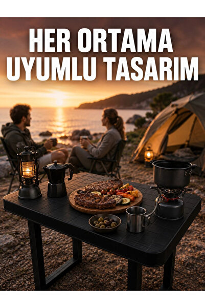Epilons Çok Amaçlı Katlanır Kamp Masası Dayanıklı Piknik Balkon Bahçe Masası