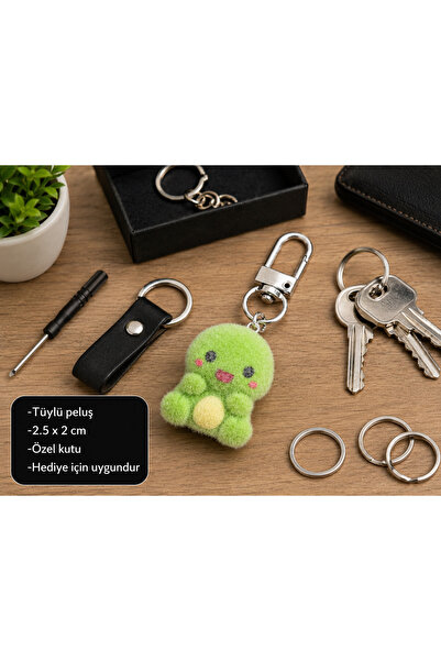 HER ŞEY NOTA www.herseynota.com Torty Cute Plush Turtle Charm Keychain – Mini...