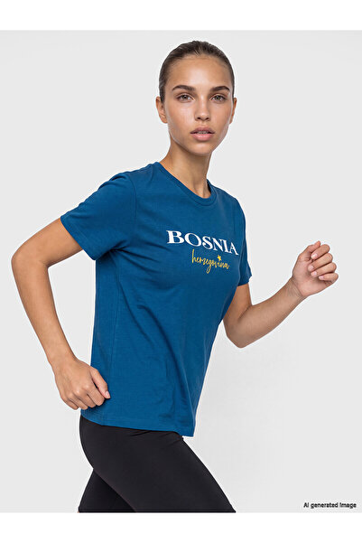 LC Waikiki Trendlucky Bosna Printed 100% Cotton Women's T-Shirt with a Differ...