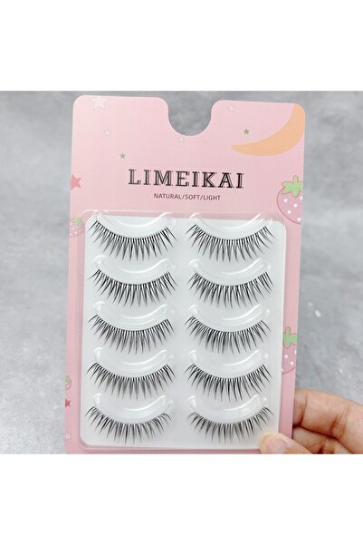 Choice B05-ZH- 5 Pairs Of Short False Eyelashes Hard Stem Daily Work Simulati...