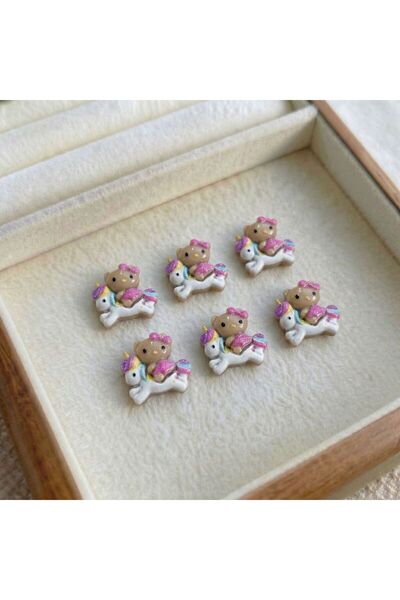 Choice6 01-12mm 12mm 100Pcs/bag KT Kitty & Dolphin Nail Charms - Cute Cartoon...