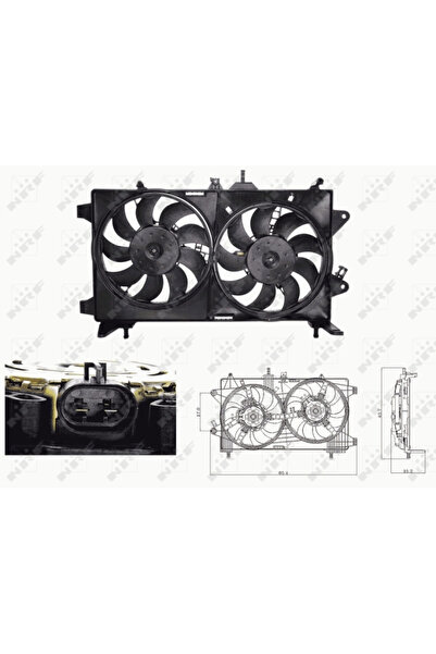 NRF Ventilator Radiator FIAT IDEA/PUNTO LANCIA MUSA