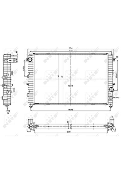 NRF Radiator Racire Motor LAND ROVER DISCOVERY 2