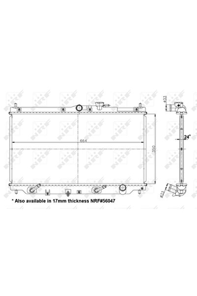 NRF Radiator Racire Motor HONDA ACCORD 4/ACCORD 4 Aerodeck