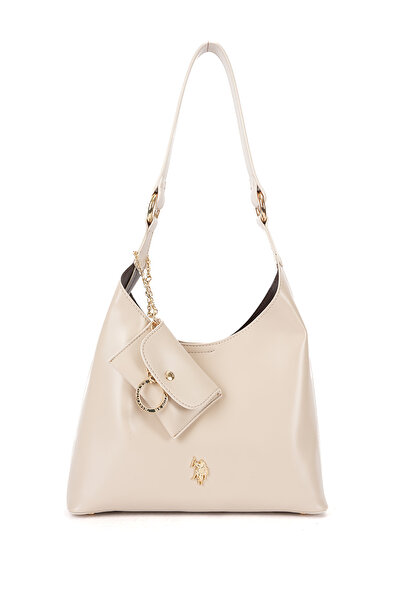 U.S. Polo Assn. حقيبة كتف نسائية بيج Us26612