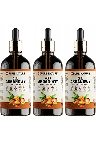 CHOSA Ulei De Argan, 3x 100ml, Pentru Par, Pentru Corp, Presat La Rece Nerafi...