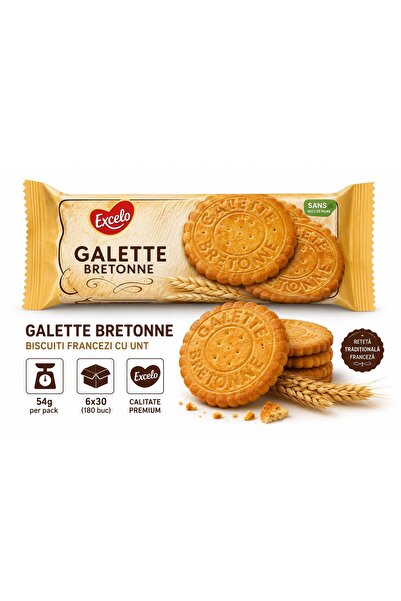 BISCUIT Бисквити Галет Бретон 54гр (6х30=180бр)