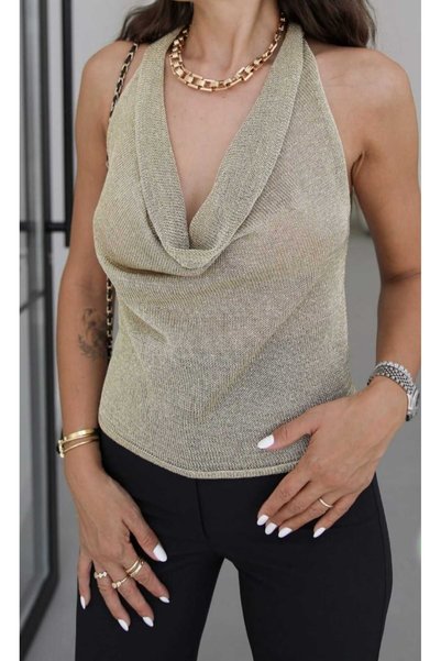 yeditepe fashion ملابس الشاطئ ديجاجي ياكا جولد بلوز