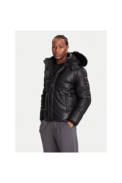 Guess Geacă de iarnă pentru bărbați M5BL2FW1050 Negru